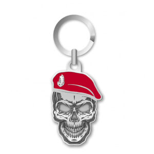Pin's "Le Diable Rit Avec Nous" - Béret Rouge Para, Argenté, 20 Mm, Fixation Attache Papillon - 11